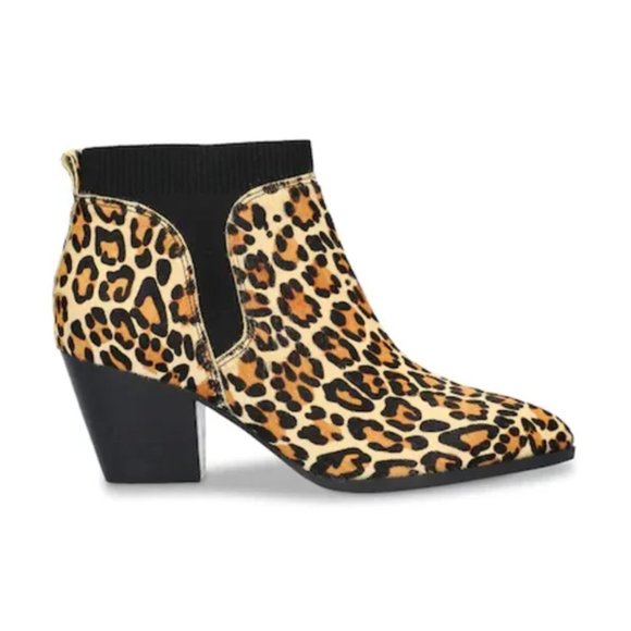 Bella Vita Lottie Leopard Print Chelsea Booties - Women's Size 12M - Picture 8 of 8